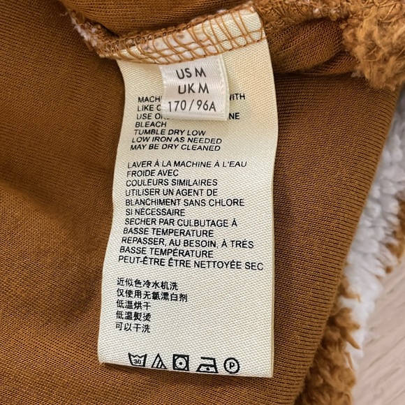 Free People brown and white stripe fuzzy long sleeve sweater size medium - Picture 7 of 9